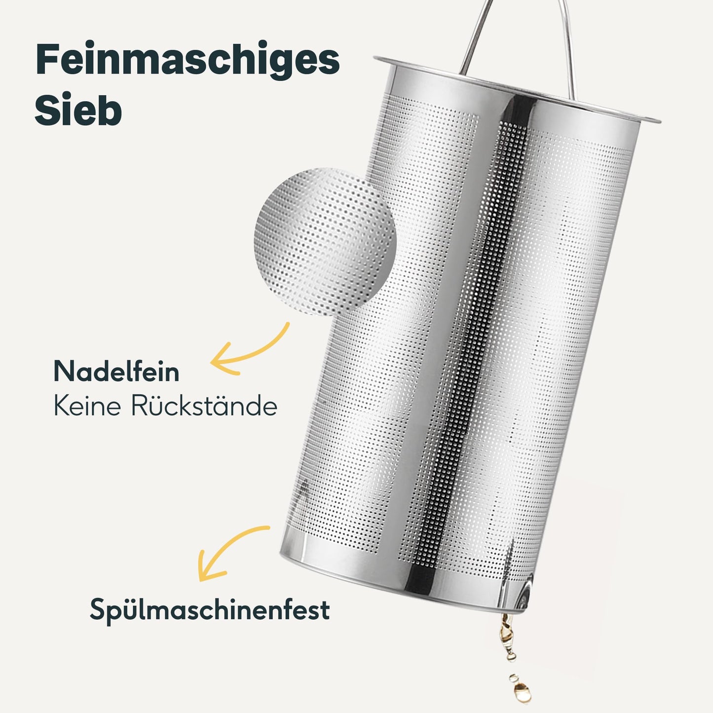 SILBERTHAL Teekanne Edelstahl mit Siebeinsatz (1L) Schwarz - Doppelwandig mit Thermofunktion - Hält lange warm