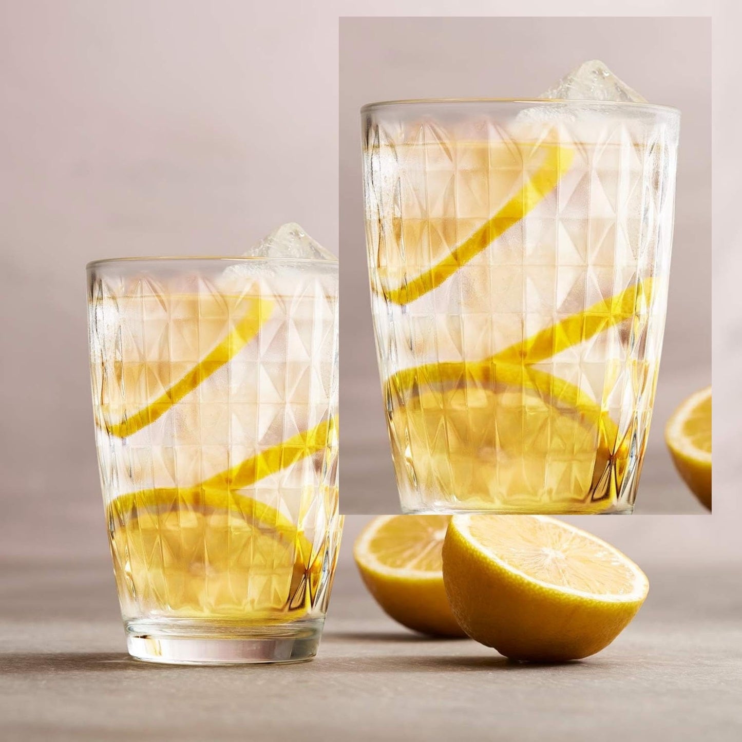 LAV Wassergläser Modern 6er Set, 415ml 100% BLEI FREI Trinkglas, wasserglas Spülmaschinenfest, Saftgläser, Water Glasses, Drinking Glasses, trinkgläser, Wasser Gläser