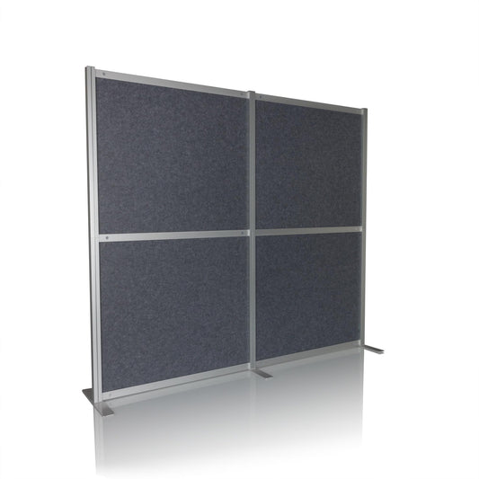 hjh OFFICE Akustiktrennwand FLEXMIUT MODUL schallabsorbierende Trennwand, freistehender Sichtschutz für Büro und Zuhause, Grau