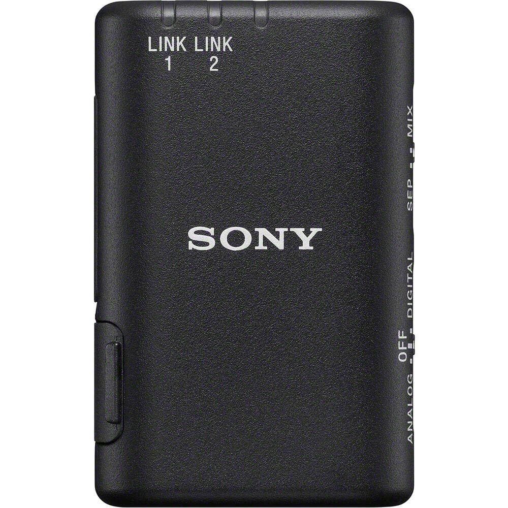 Sony ECM-W3, 2 Sender, 1 Empfänger, Ladestation, Kabelloses Mikrofon, Rauschunterdrückung, 150m Reichweite, Ideal für Kameras, Smartphones, Podcast, Streaming, Interviews