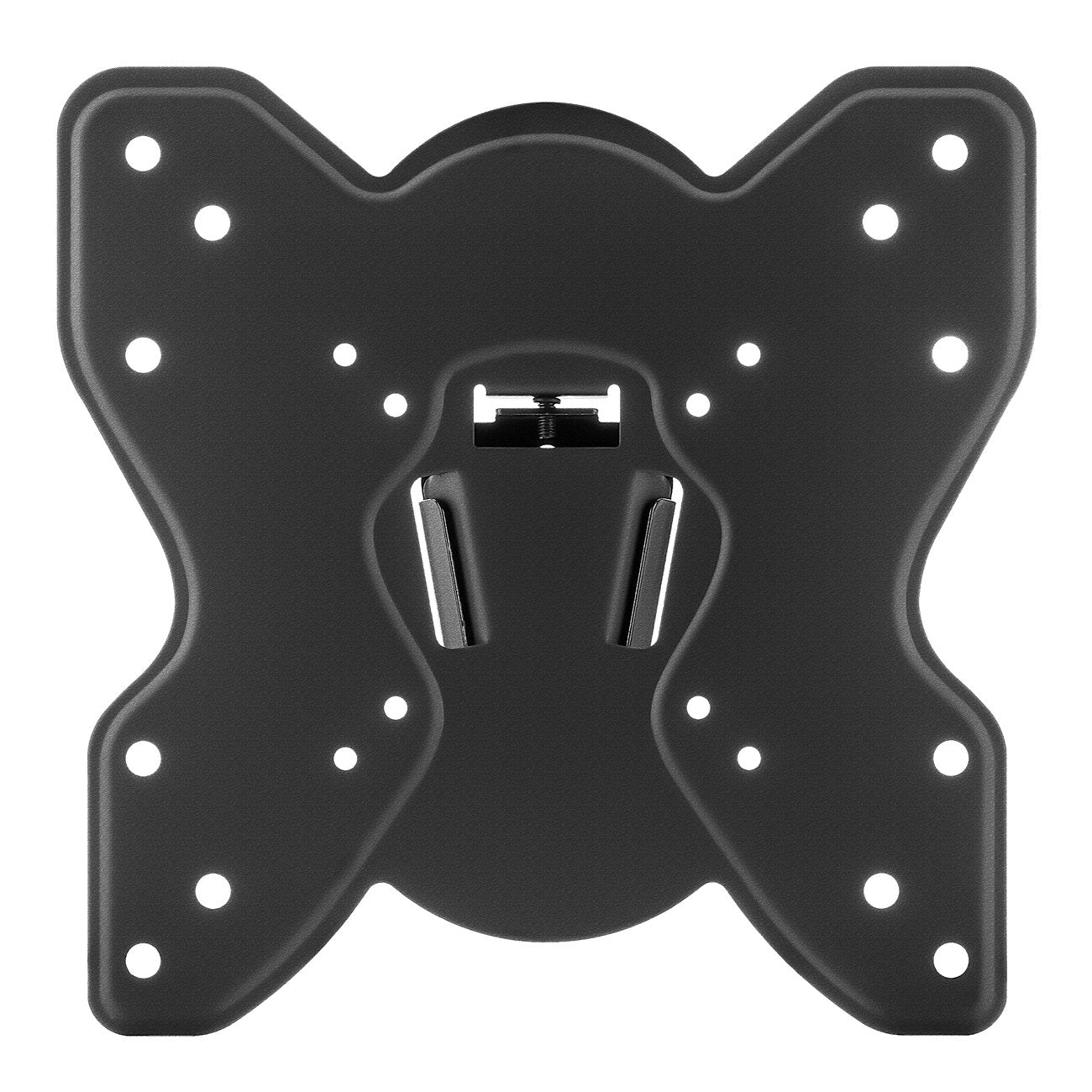 deleyCON Universal TV & Monitor Wandhalterung 17"-47" Zoll (43-119cm) bis 30Kg - Neigbar - bis VESA 200x200mm - Wandabstand nur 37mm - TV Monitor Halterung
