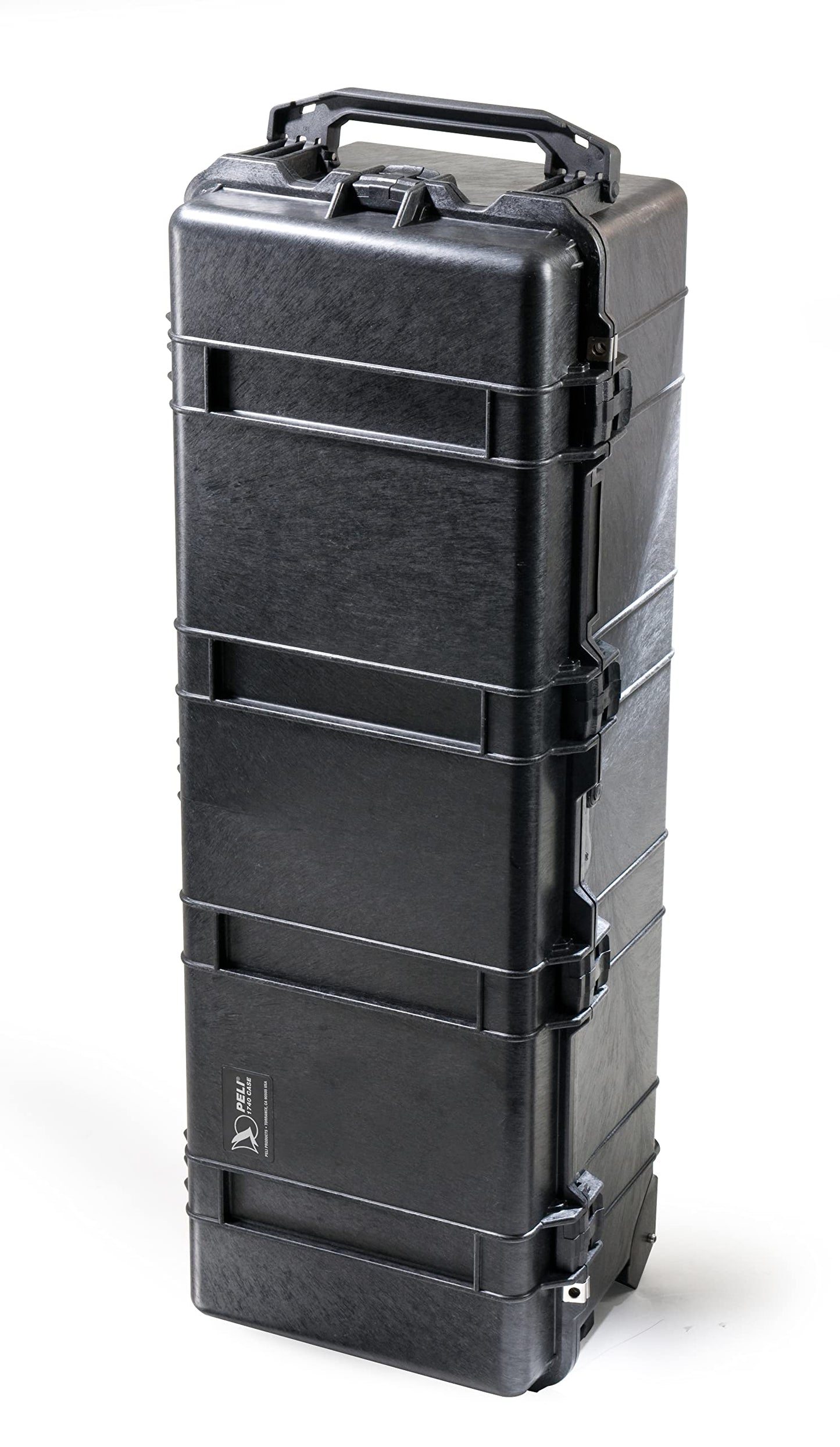 PELI 1740 Großer, Langer Koffer für Bohrgeräte und Stative, IP67 Wasser- und Staubdicht, 105L Capacity, Ohne Schaum, Farbe: Schwarz