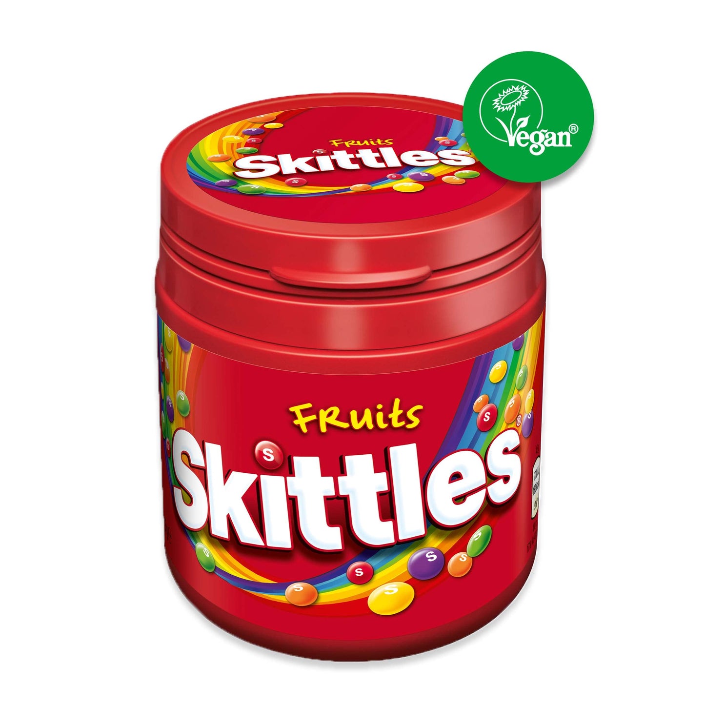 Skittles Süßigkeiten | Fruits | Kaubonbons mit Ananas, Mandarine, Kirsche und weitere Aromen | Vegan | 6 Dosen (6 x 125g)