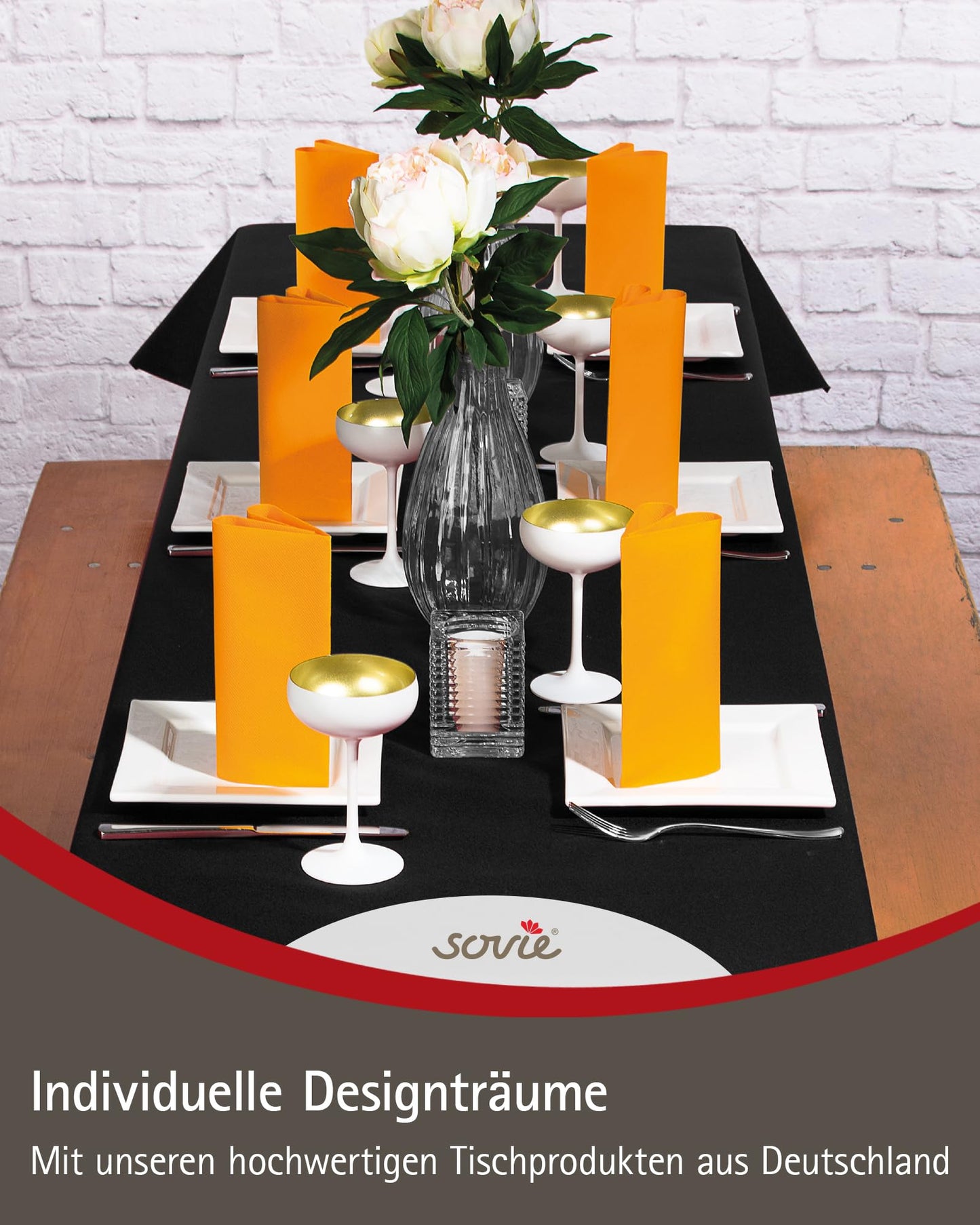 Sovie HORECA Linclass Airlaid Tischdeckenrolle Lila - Tischdecke 118cm x 25m - Einfarbige Papiertischdecke Rolle - Ideal für Party & Hochzeit