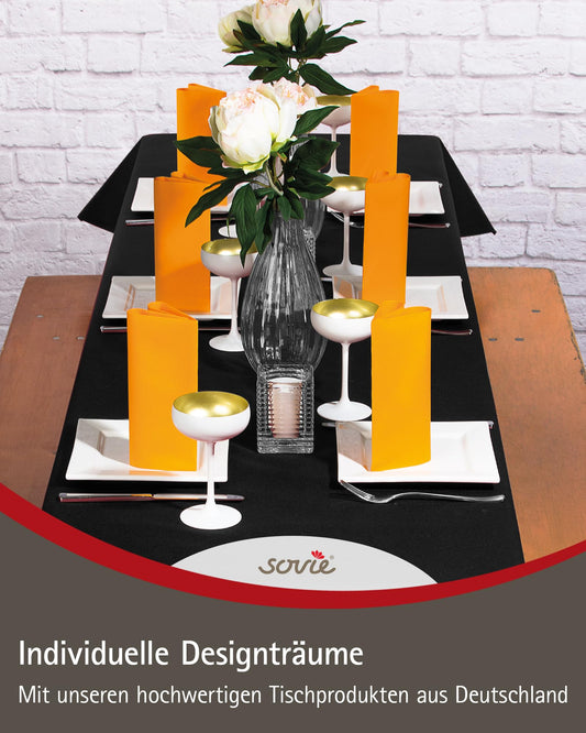 Sovie HORECA Linclass Airlaid Tischdeckenrolle Lila - Tischdecke 118cm x 25m - Einfarbige Papiertischdecke Rolle - Ideal für Party & Hochzeit