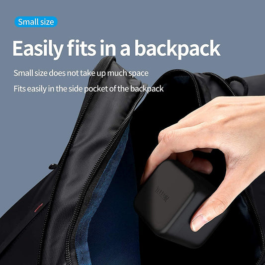 TELESIN Dreifach-Ladegerät und Akku-Speicherbox mit Ladegerät mit 3 Kanälen mit 2 Li-Ion-Akkus für GoPro Hero 12 Hero 11/10/9 Black (1 Ladegerät + 2 Akkus)