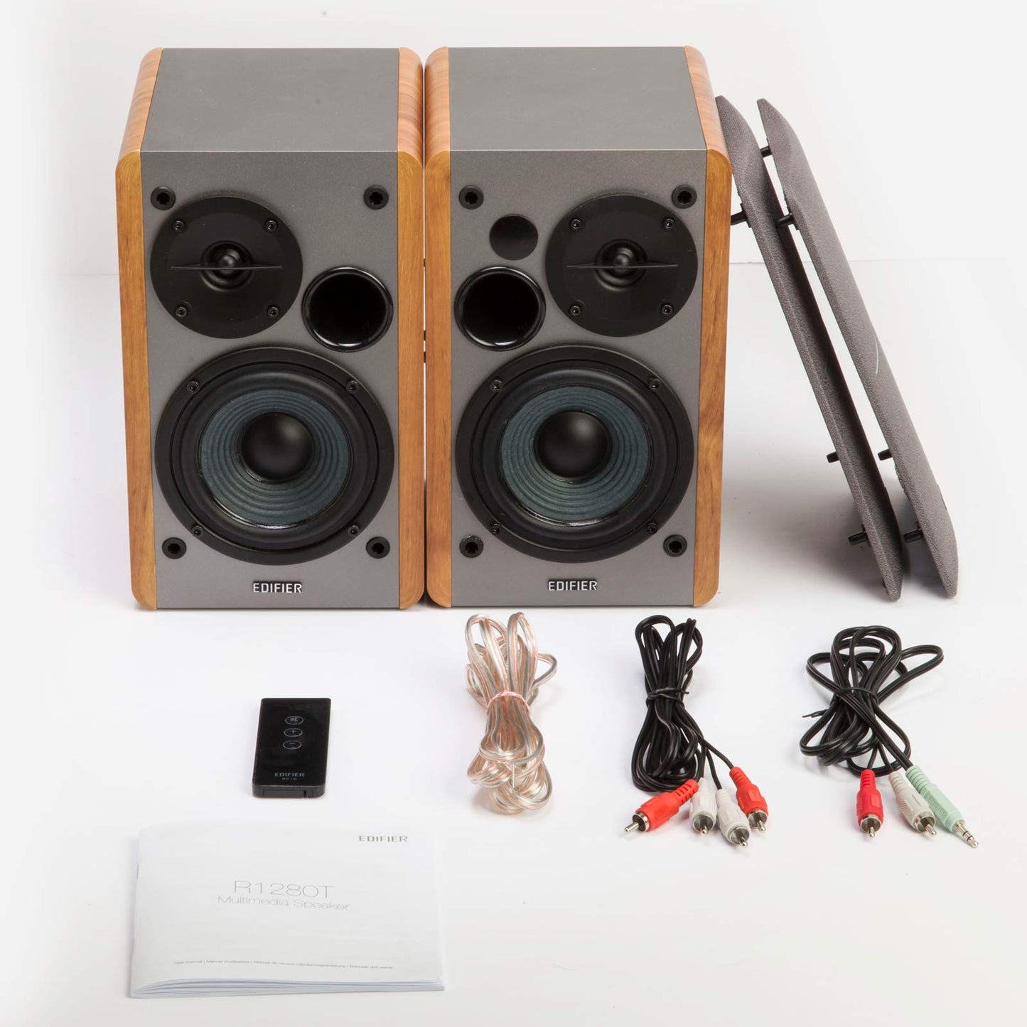 Edifier R1280T Aktive Regallautsprecher Paar - 2.0 aktiv Lautsprechersystem für PC -Studio Monitore Lautsprecher - 42 Watt RMS - Braun