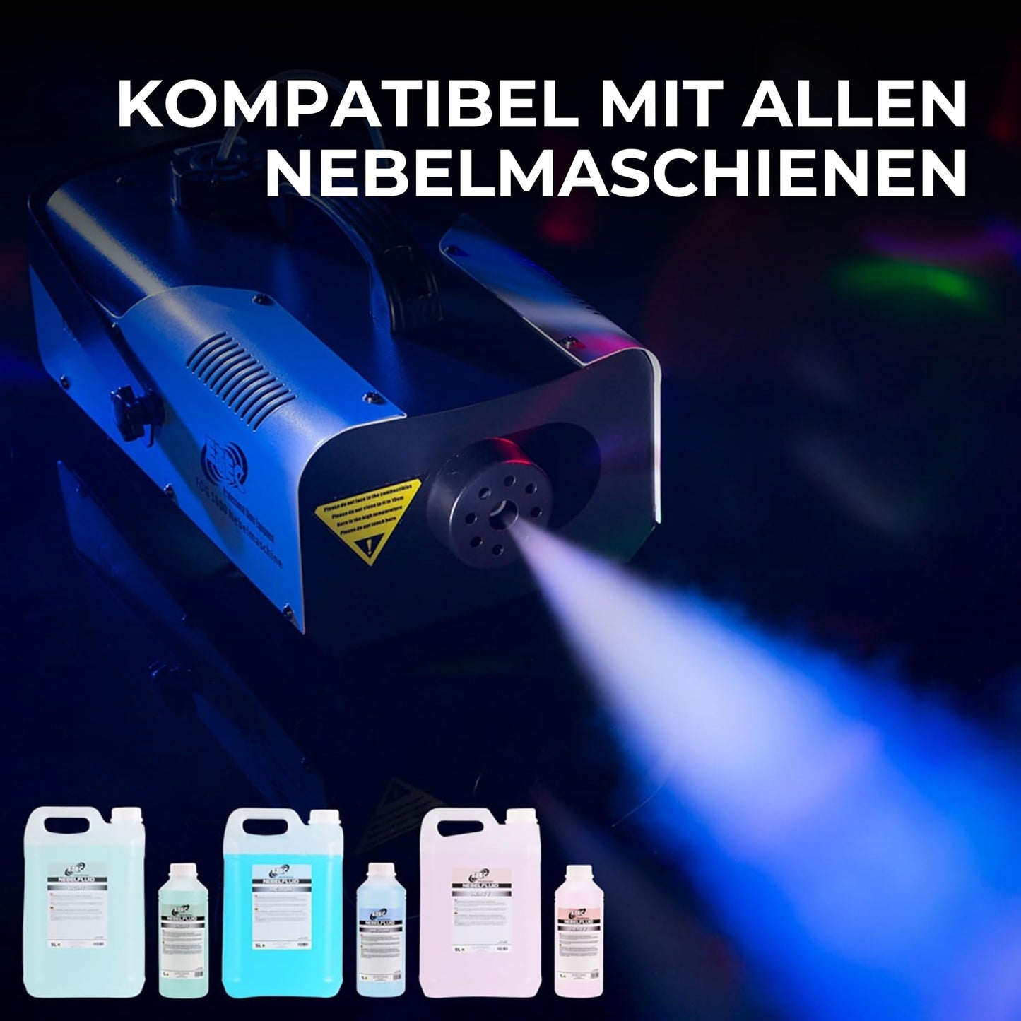 ETEC Professional Nebelfluid 1 Liter Heavy Fog Fluid extrem dicht Outdoor hohe Dichte Nebelflüssigkeit Nebelmaschine DJ Event Bühne Auftritt Veranstaltung