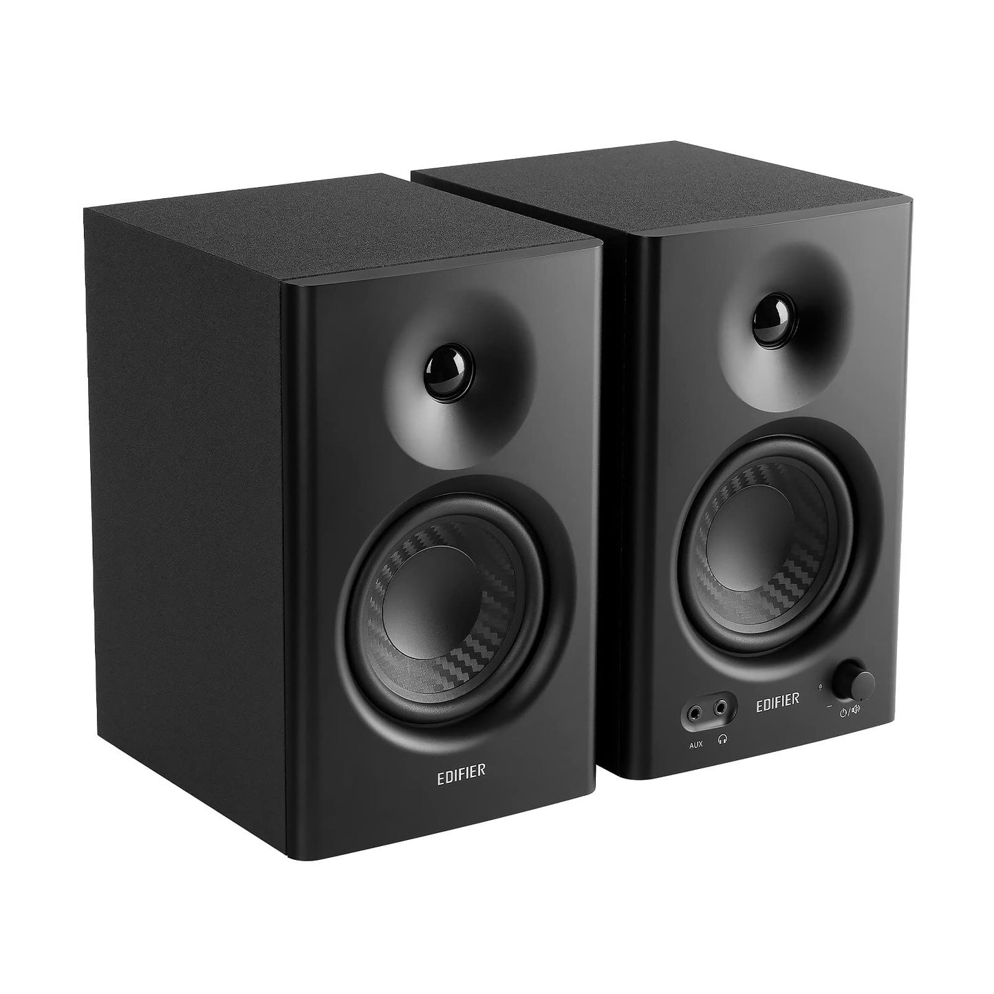 Edifier MR4 kompakte 2.0 Studiomonitore (42 Watt) mit Class-D Verstärker und Zwei wählbaren Klangmodi