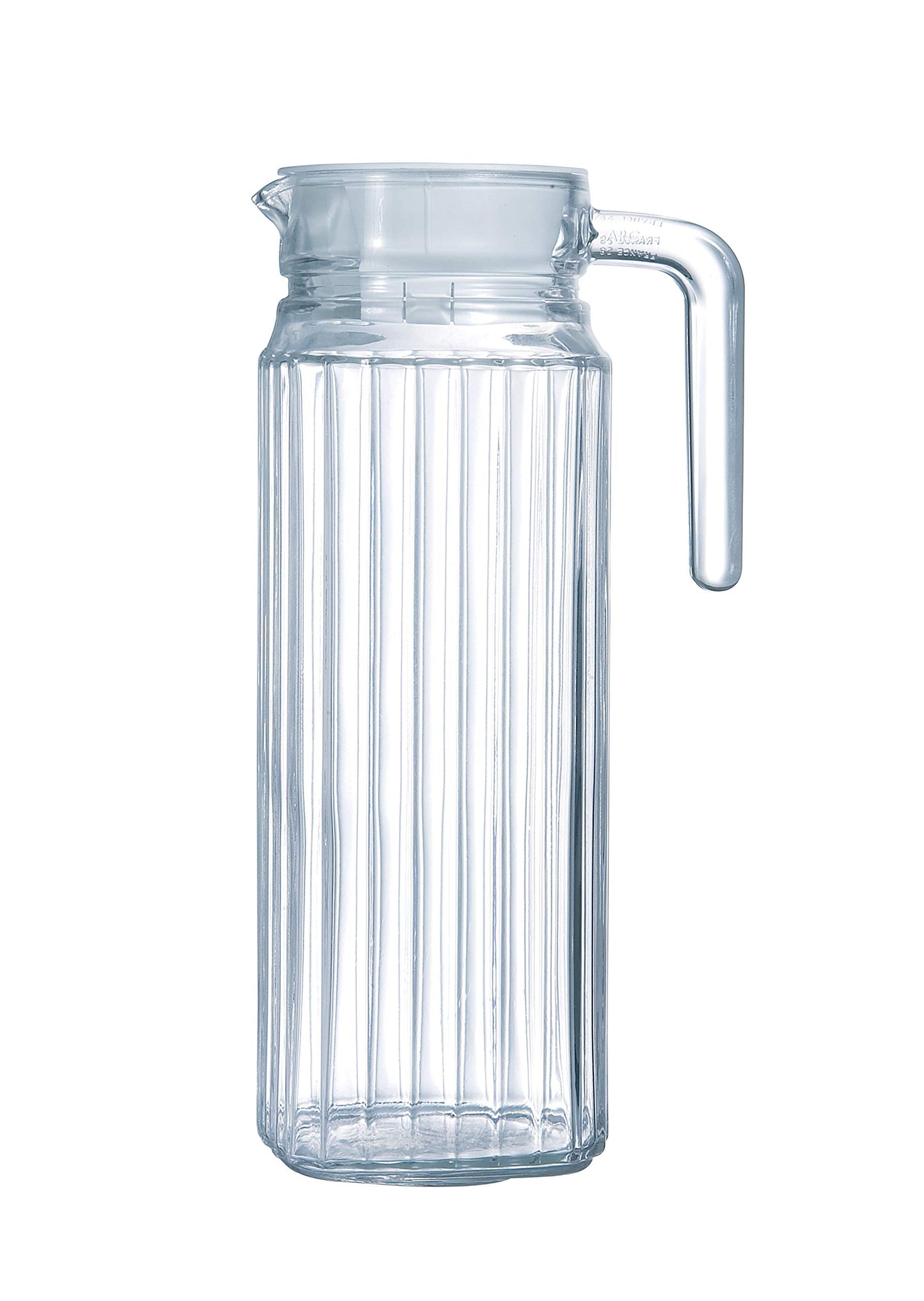 Luminarc ARC 70361 Quadro Krug, Kühlschrankkrug mit Deckel, 1.1 Liter, Glas, transparent, 1 Stück
