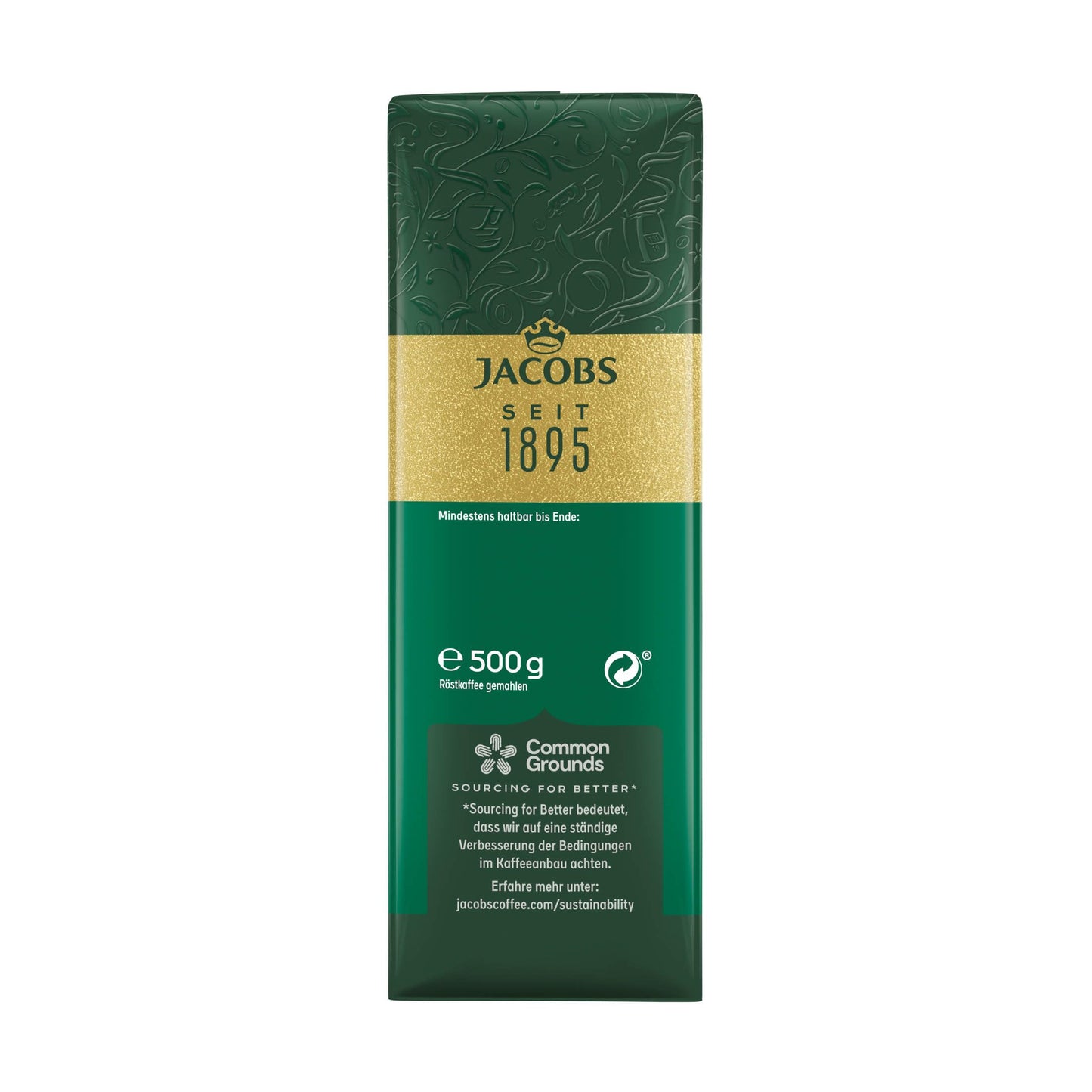 Jacobs Filterkaffee Krönung Klassisch, gemahlener Kaffee, 12er Pack (12 x 500 g)