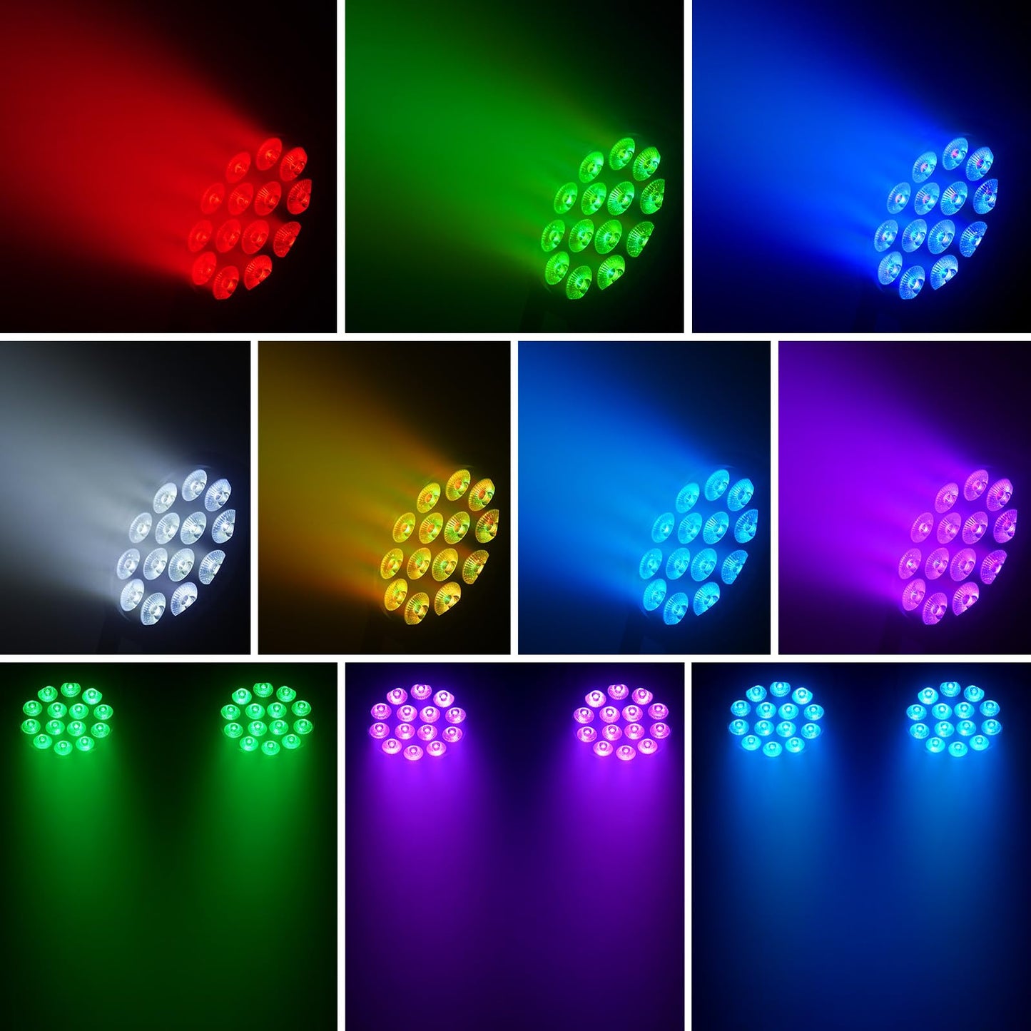 4PCS RGBW LED Par Licht, HOLDLAMP 84W Par Scheinwerfer mit Sound Aktivierung, DMX 4/8CH Bühnenlicht Strahler für Bar DJ Disco Geburtstag Party