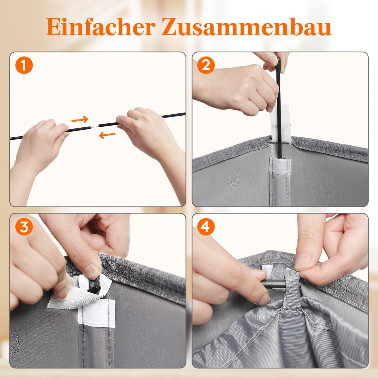 Lifewit 100L Pfandflaschen Sammelbehälter mit Deckel, Groß Pfandflaschen Aufbewahrung, Behälter Leergut & Altglas Aufbewahrung, Flaschensammler mit Loch Küche Abstellraum Flaschentasche, Grau