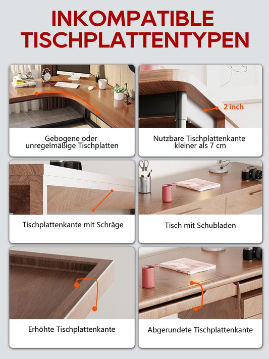 NODOCA Kabelmanagement unter dem Schreibtisch, Ohne Bohren Untertisch Kabelmanagement, Kabelkanal Schreibtisch, Kabelkorb zum Verwalten von Kabeln und Steckdosenleisten - 43×15×12cm, Schwarz