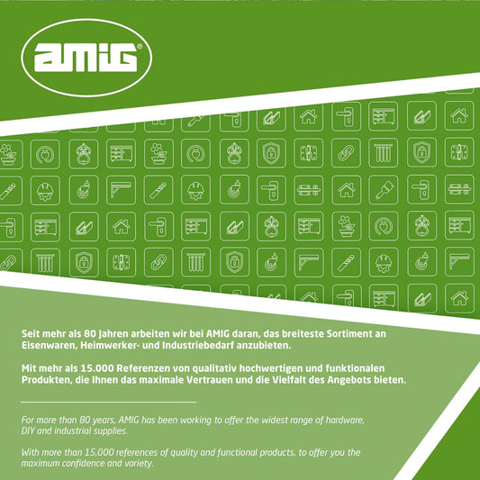 Amig - Absperrband | Hergestellt aus Niederdruck - Polyethylen LDPE | Maße: 200 m Länge x 70 mm Breite | Signalband zur Abgrenzung von Sicherheitsbereichen | Farbe: Rot und Weiß