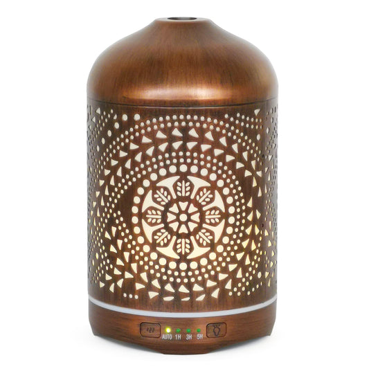 Earnest Living Essential Oil Diffuser Metal Diffuser 250 ml Timers Night Lights and Auto Off Function Home Office Humidifier Aromatherapy Diffusers for Essential Oils