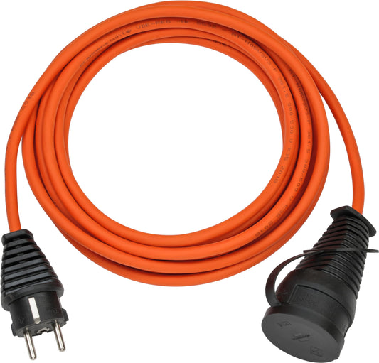 Brennenstuhl BREMAXX® Verlängerungskabel (5m Kabel in orange, für den kurzfristigen Einsatz im Außenbereich IP44, einsetzbar bis -35 °C, öl- und UV-beständig, Made in Germany)