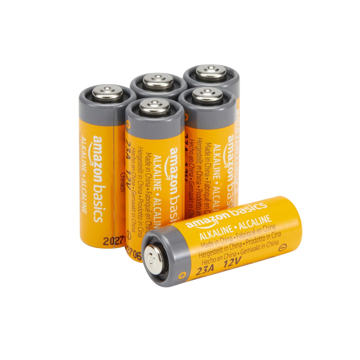 Amazon Basics 23A Alkaline Batterien, 12V, lang anhaltende Leistung, 6Stück