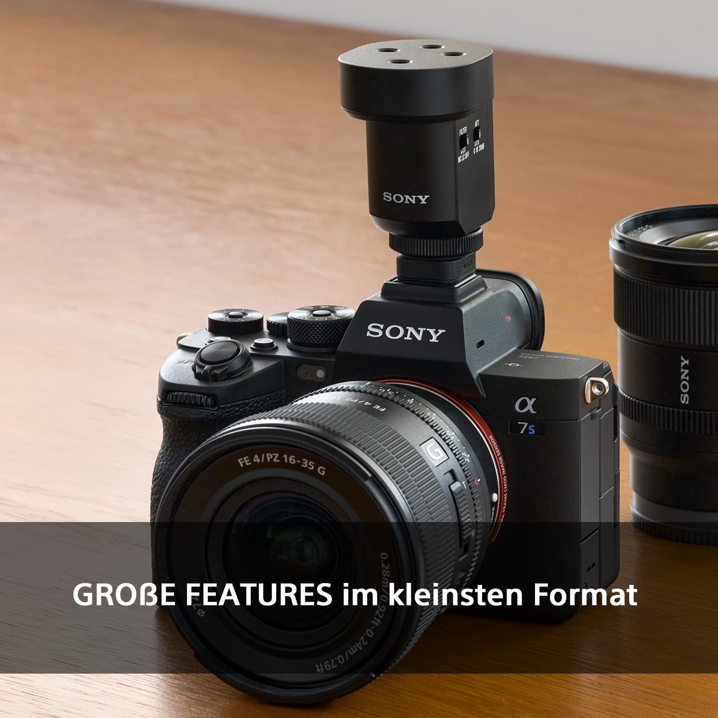 Sony ECM-M1, Kabelloses Shotgun Mikrofon, 8 Audioaufnahme-Modi, Kompakt & Leicht, Ideal für Kameras, Vlogs, Content Kreation, Musik, Streaming