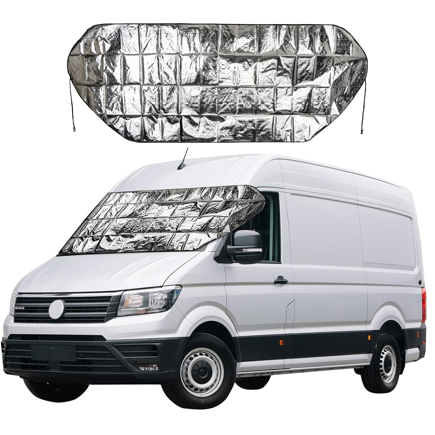Frontscheibenabdeckung Winterabdeckung Sonnenschutz XL 250x100 cm Wohnmobil Transporter