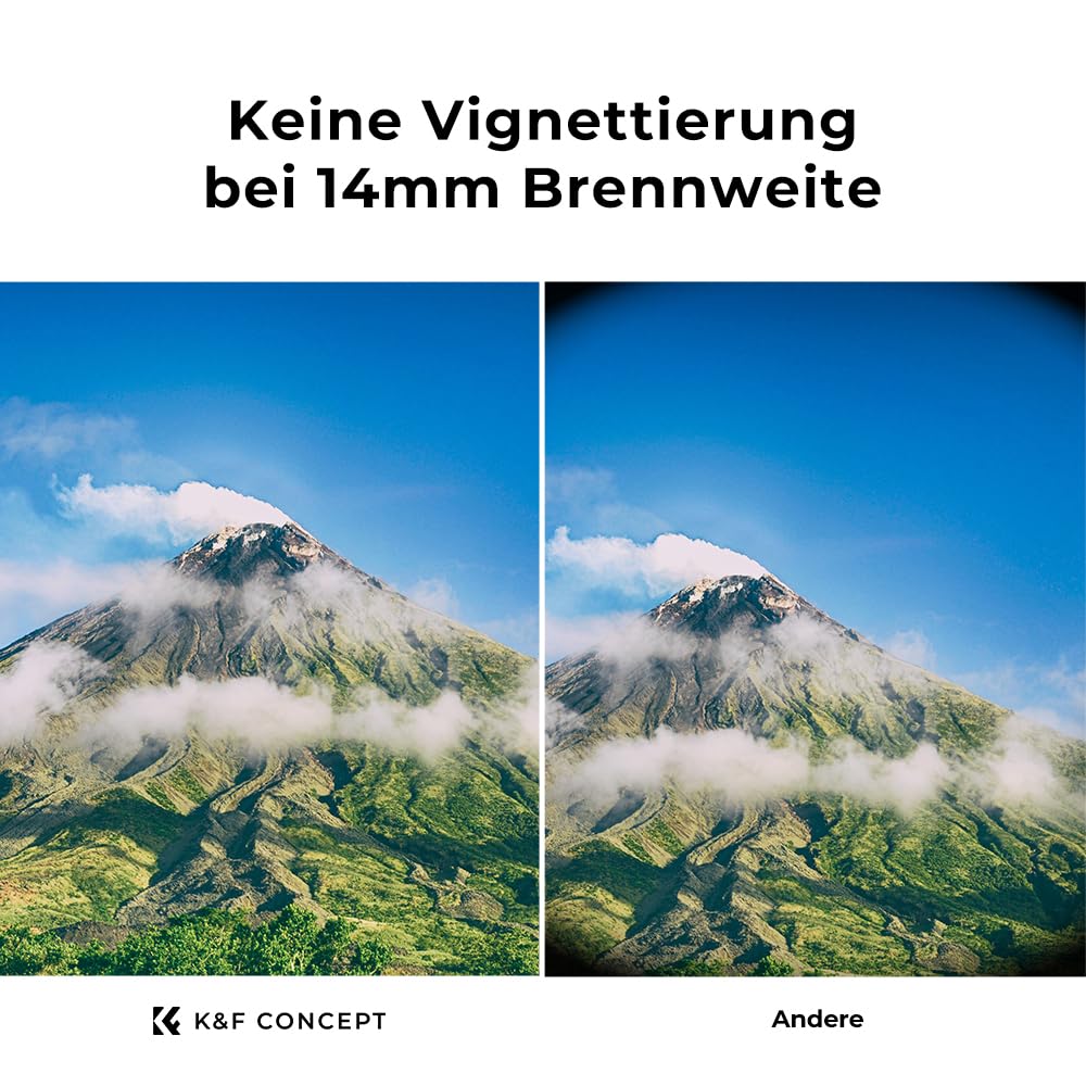 K&F Concept Nano X-Serie UV Filter 58mm Schott-Glas B270 28 Schichten MC Super Slim Schutzfilter Ultraviolett-Filter