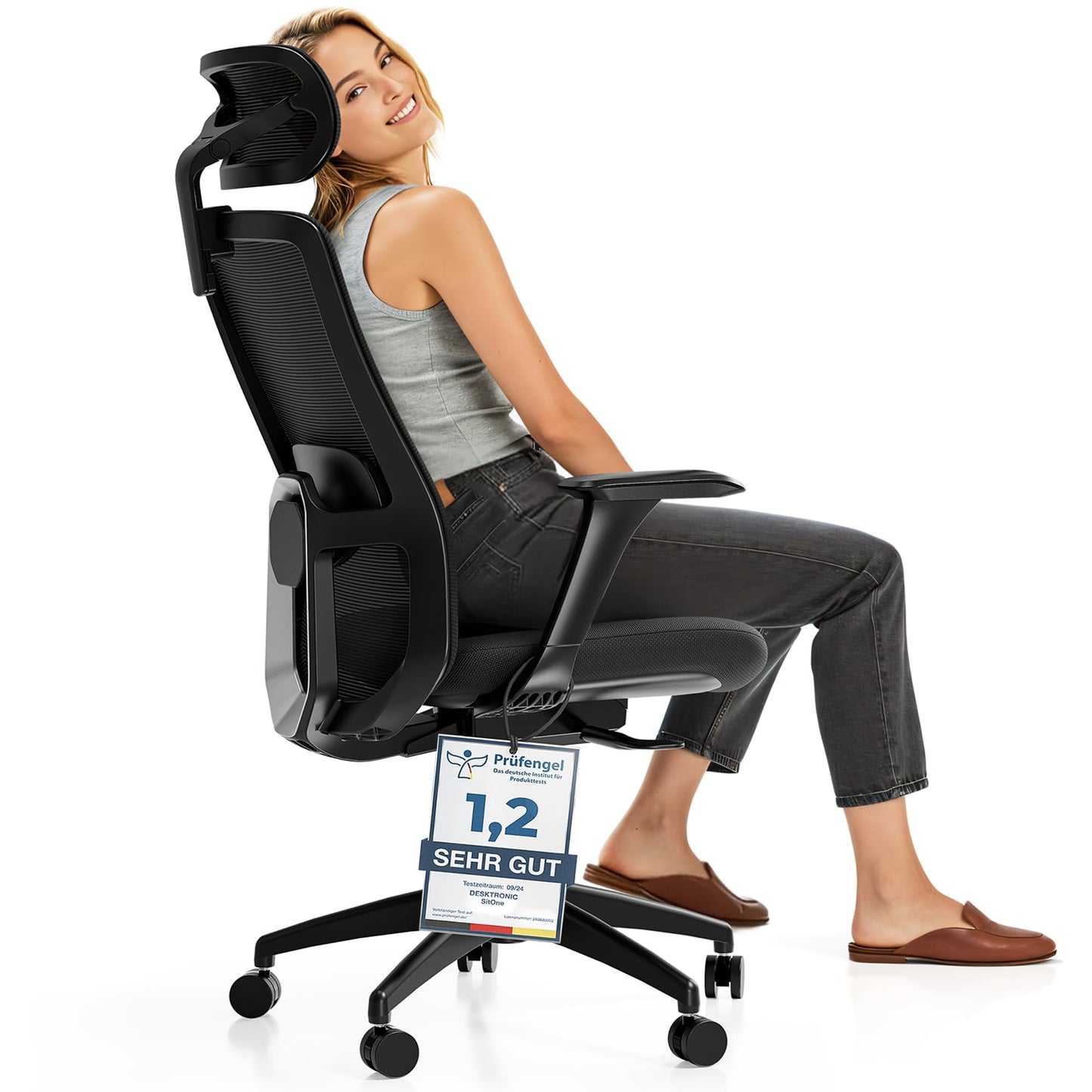 Desktronic SitOne ergonomischer Bürostuhl verstellbar