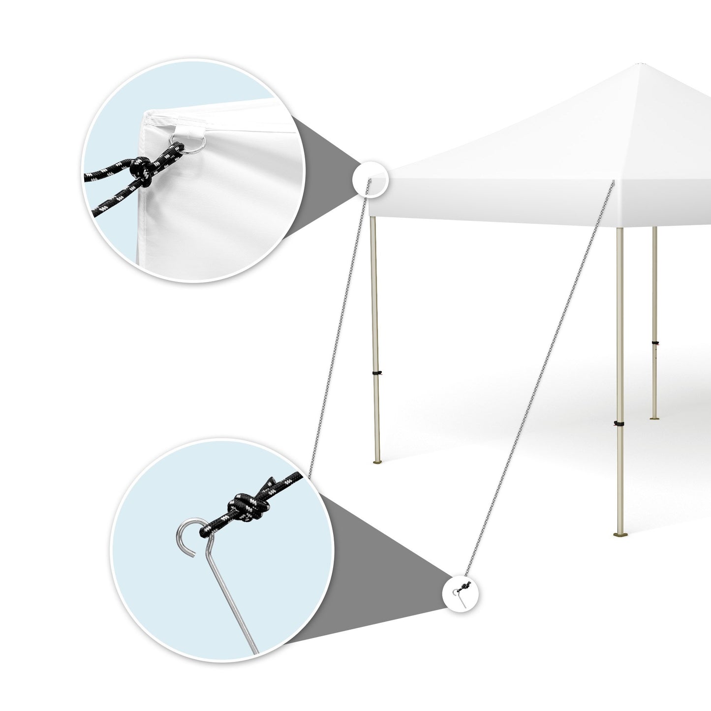 Vispronet Profi Faltpavillon Basic 3x3 m in Grün, Stahl-Scherengitter, 4 Seitenteile - Davon 1 Wand mit Tür & Fenster (weitere Farben & Größen)