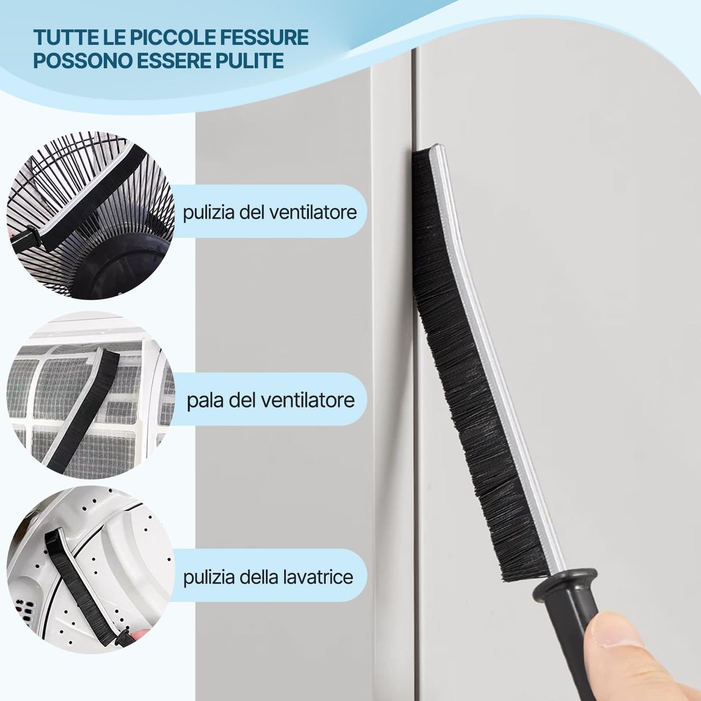 Eckenreinigungsbürste,Badezimmer Lückenreinigungsbürste-Spaltbürste,Reinigungswerkzeug mit langem Griff Zuhause Küche Rillenspalt Fenster Türschiene Schrubber Bürsten Fugen Reinigungsbürste(3pcs)