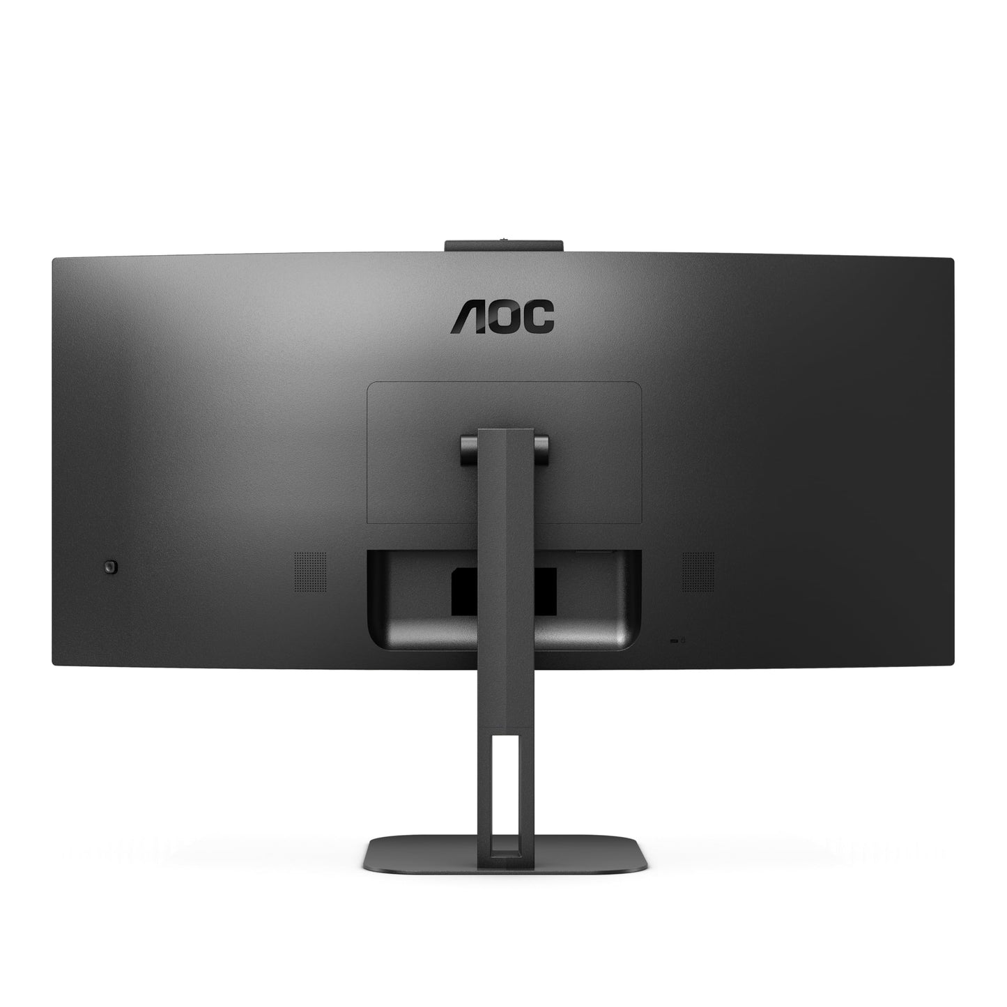 AOC CU34V5CW - 34 Zoll WQHD Curved Monitor, 2 MP Webcam, Lautsprecher, höhenverstellbar (3440x1440, 100 Hz, HDMI, DisplayPort, USB-C, USB Hub) schwarz