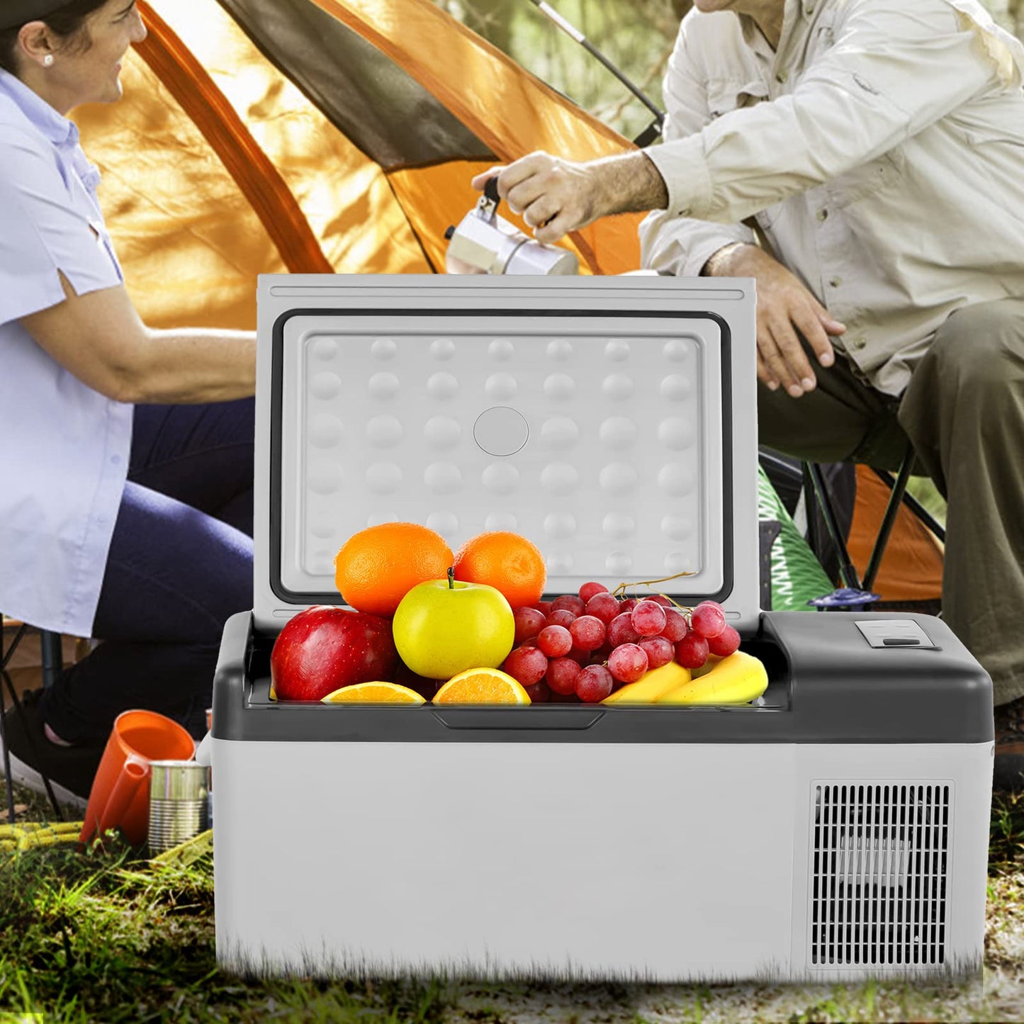 VEVOR Tragbare Gefrierbox Minikühlschrank Elektrische Kühlbox, Auto Kühlbox 15 L 98 x 320 x 260 mm Kühlbox Elektrisch 20 ℃ ~ 10 ℃ Kompressor Kühlbox, Auto, Lkw, Boot, Reisemobil, Camping