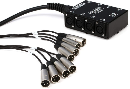 Hosa SH-8X0-50, Pro-Conex Little Bro' Sub Snake, Hosa 8 x XLR Sends and No Returns, 50 ft