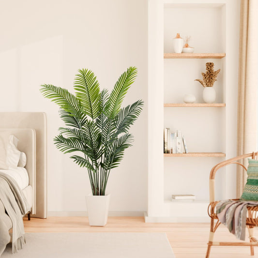 PASCH® 2 x Areca Kunstpalme groß (160 cm) - Naturgetreu & Langlebig | Realistische Kunstpflanzen groß | Künstliche Pflanzen groß | Palme künstlich | Künstliche Palme für EIN natürliches Ambiente