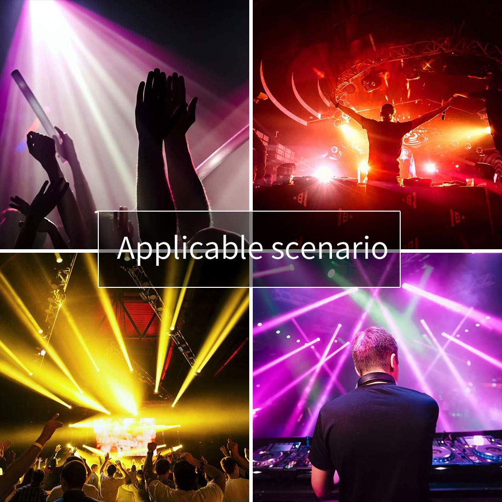 DELIBANG 40W RGBW 4 in 1 LED Pinspot + 24 SMD RGB LED Bühnenleuchten LED Par DMX DJ Lichter 7/11CH Partylicht Led Strahler für Bar, Party, Hochzeit, Disco, Theater, Halloween
