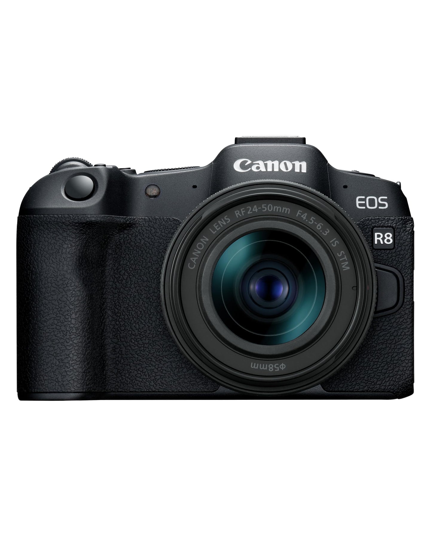 Canon EOS R8 Systemkamera + RF 24-50mm F4.5-6.3 is STM Objektiv - Spiegellose Vollformat Kamera (Digitalkamera mit Autofokus und Motiverkennung für Augen Tiere Fahrzeuge, 4k Videokamera, WiFi)