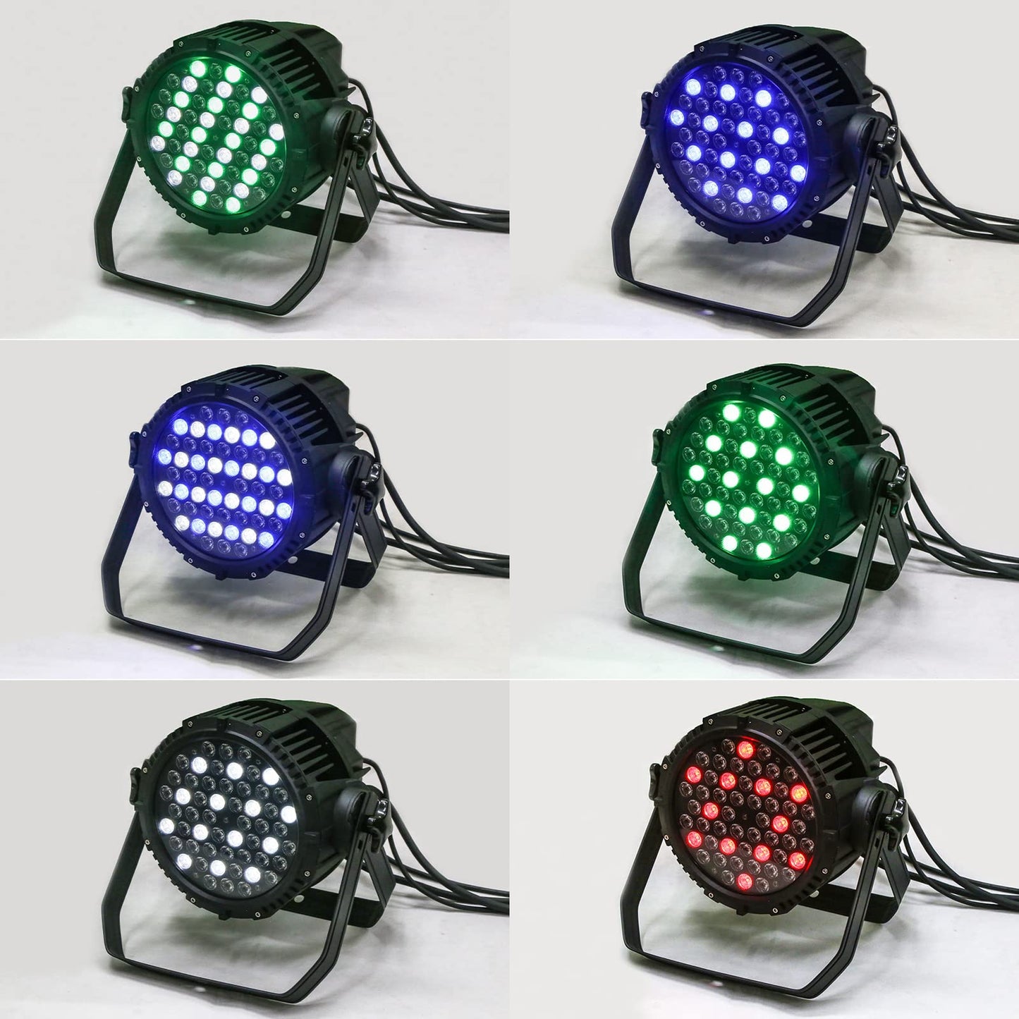 Led Par Scheinwerfer IP67 Wasserdichte Bühnenlichter, 54 LED RGBW DMX512 LED Strahler Bühnenlicht Party Licht Scheinwerfer Beleuchtung für Party Beleuchtungen
