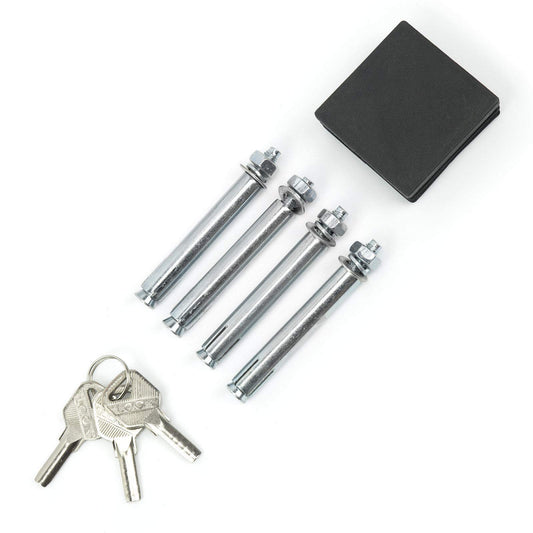 Parkpfosten klappbar – Parkplatzsperre 60x60x600 mm – Absperrpfosten Parkwatch Parkplatzbügel, Absperrung für Stellplatz, Stahl, klappbarer Pfosten für private Parkplätze SN1807 (1 Stück)