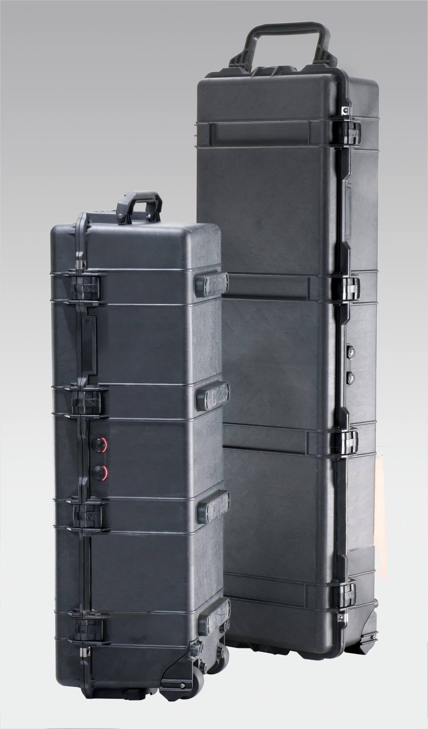PELI 1740 Großer, Langer Koffer für Bohrgeräte und Stative, IP67 Wasser- und Staubdicht, 105L Capacity, Ohne Schaum, Farbe: Schwarz