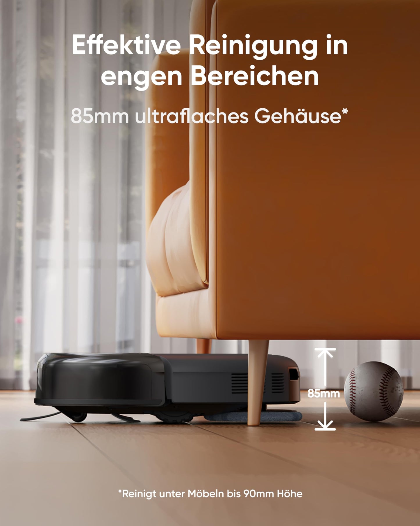 eufy Saugroboter Omni C20 mit All-in-One-Station,Auto-Entleerung, Auto-Wasch- und Trocknungsfunktion, 7.000Pa, 8,5cm Ultraflaches Design, Staubsauger Roboter mit Wischfunktion,Kindersicherung