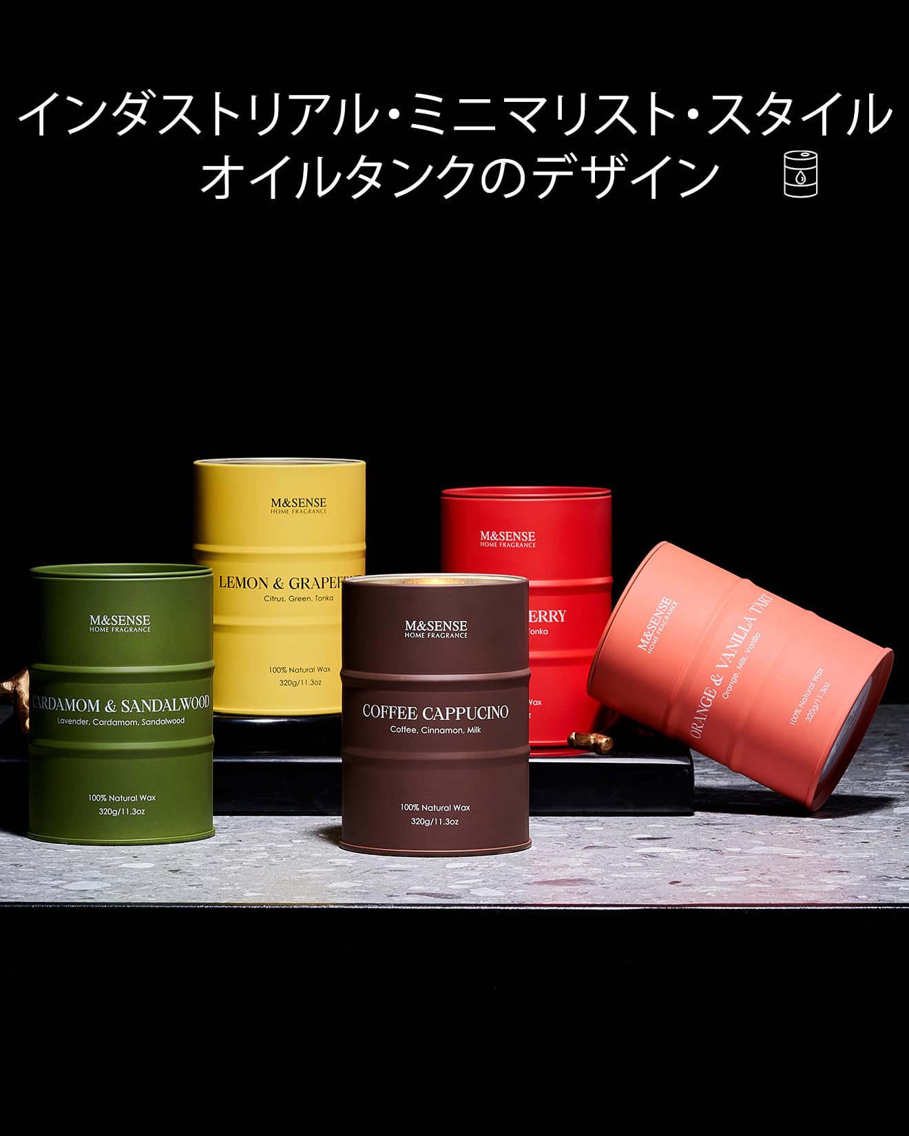M&SENSE Wildrose natürlich duftende Kerze, 70 Stunden lang anhaltende Soja-Kerzen 320g, Stress Relief Luxus Aromatherapie Kerzen für Frauen, romantische Kerze Geschenke Valentinstag Geschenke