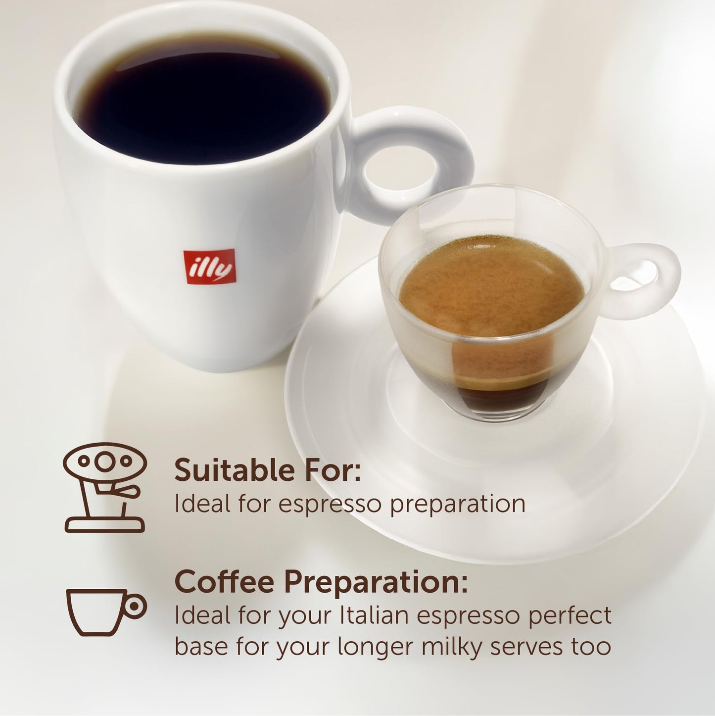 illy Kaffee, Classico Gemahlener Kaffee, mittlere Röstung, 100% Arabica-Kaffeebohnen, 250 g