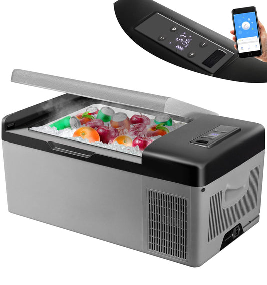 VEVOR Tragbare Gefrierbox Minikühlschrank Elektrische Kühlbox, Auto Kühlbox 15 L 98 x 320 x 260 mm Kühlbox Elektrisch 20 ℃ ~ 10 ℃ Kompressor Kühlbox, Auto, Lkw, Boot, Reisemobil, Camping