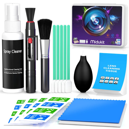 Kamera Reinigungsset für Digitale Spiegelreflexkamera, Kompatibel mit Canon Sony Nikon Pentax, Kamera Objektiv Sensor Reinigungsset, Kamera Reinigung Zubehör, Camera Lens Cleaning Kit