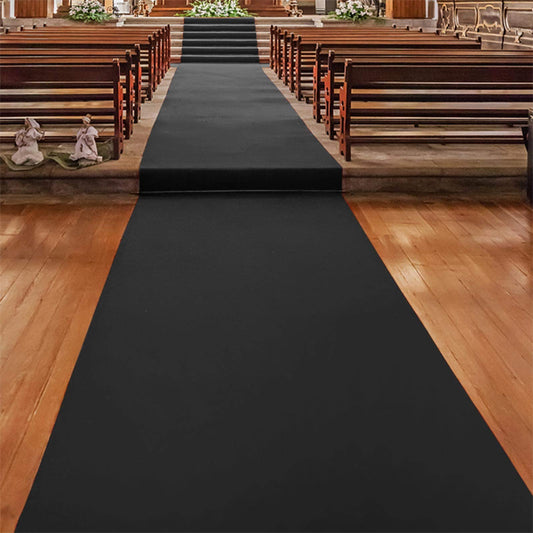 Floordirekt Gangläufer 100 x 300 cm, Dunkelgrau 900 - Hochzeitsläufer - Hochzeitsteppich - Premium Teppichläufer - Messeteppich - VIP Eventteppich - Schwer entflammbar