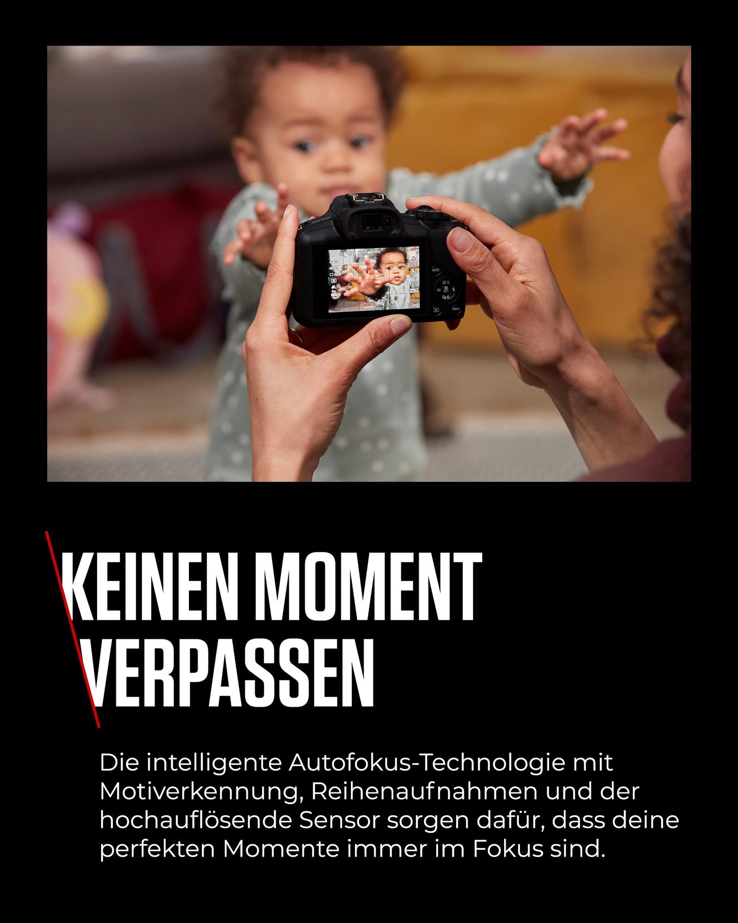 Canon EOS R100 Spiegellose Kamera + RF-S 18-45mm is STM Objektiv + RF-S 55-210mm is STM Objektiv (Kompaktkamera, 4k Videokamera, Digitalkamera mit Autofokus und Motiverkennung)