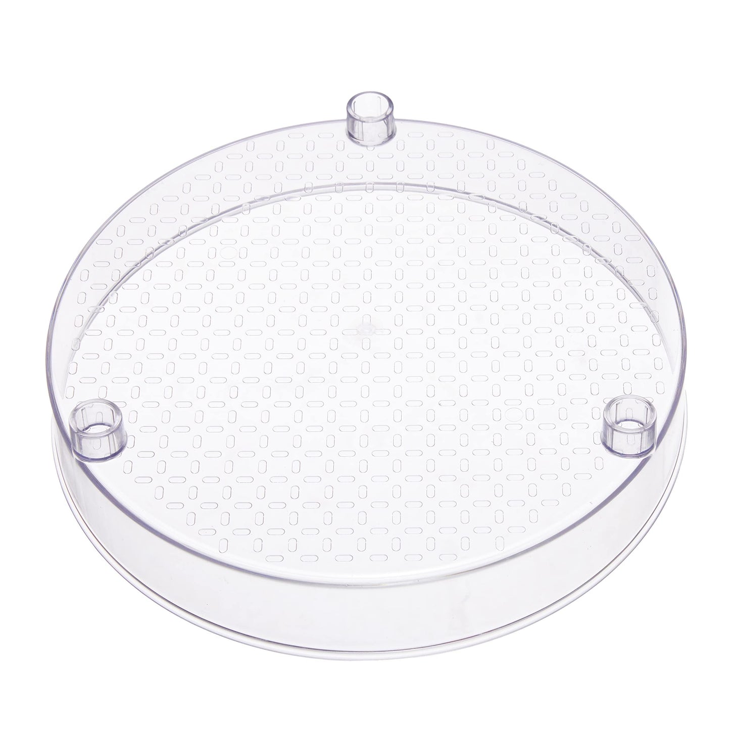 Amazon Basics Drehregal Lazy Susan, 2 Ebenen, transparent, Organizer, 22,9 cm