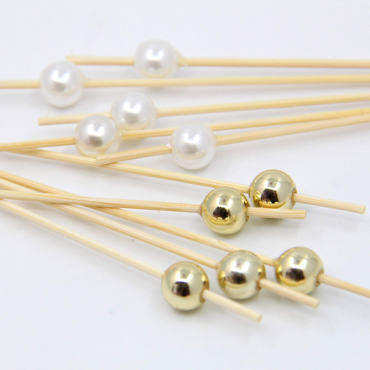 200 Cocktail Stick Cocktailspieße Spieße Holz Zahnstocher Fruchtstangen Bambus Picks Food Sticks 12cm