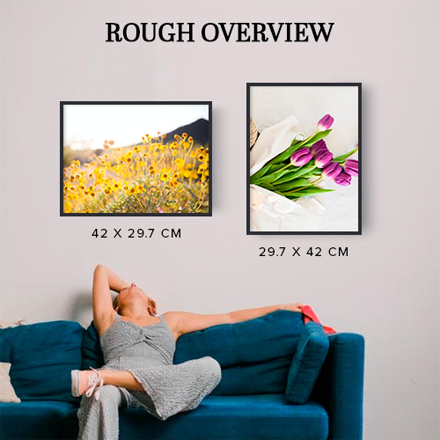 edihome, Bilderrahmen A3, (1 Stück), 29,7 x 42, Holz, Photo Frame, Rahmen din a3, für Diplome, bruchsicheres Acrylglas, für Poster und Bilder, Hoch- und Querformat (Schwarz, 1 Stück)