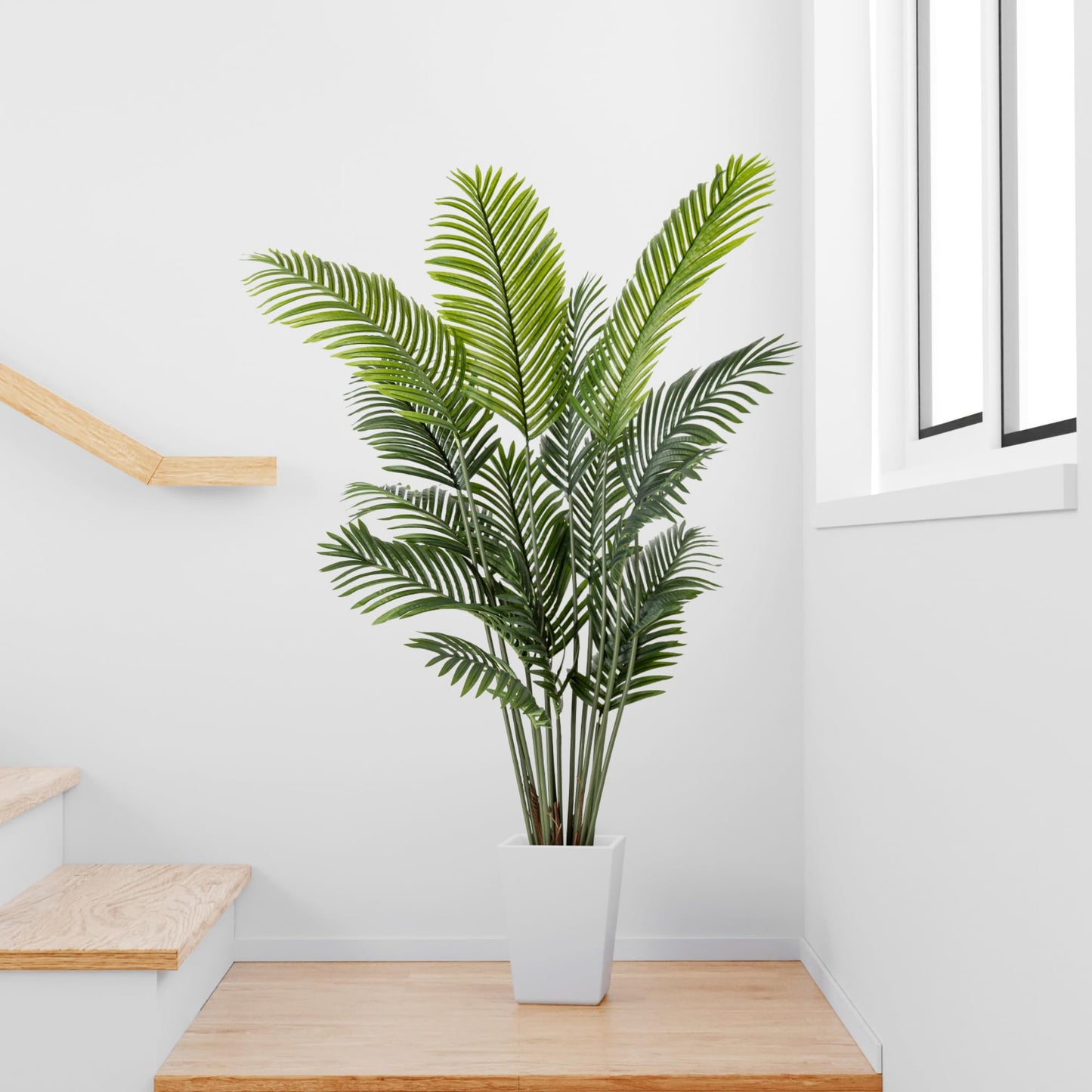 PASCH® 2 x Areca Kunstpalme groß (160 cm) - Naturgetreu & Langlebig | Realistische Kunstpflanzen groß | Künstliche Pflanzen groß | Palme künstlich | Künstliche Palme für EIN natürliches Ambiente