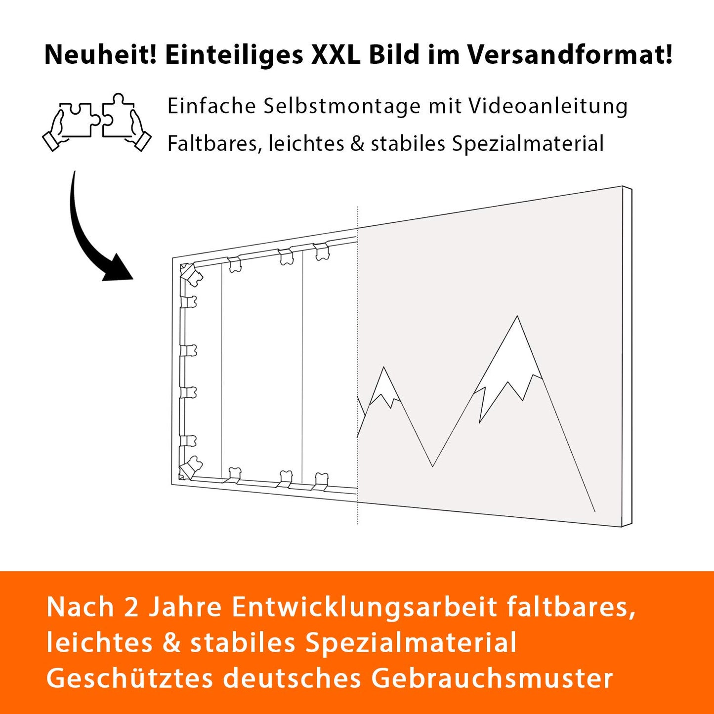 murando Wandbild Mega XXXL Fensterblick Einteiliger XXL-Format Kunstdruck zur Selbstmontage Leinwandbilder moderne Bilder DIY Wanddekoration Wohnung Deko Gebirge c-C-0379-ak-e