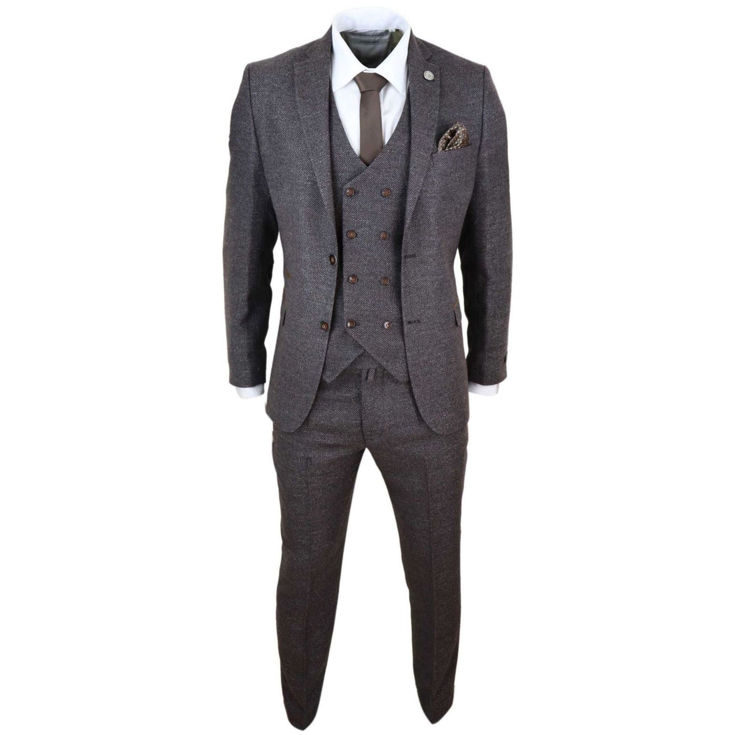 TruClothing.com Herrenanzug 3 Teilig Tweed Design Blinders 1920 Stil Wollenanteil